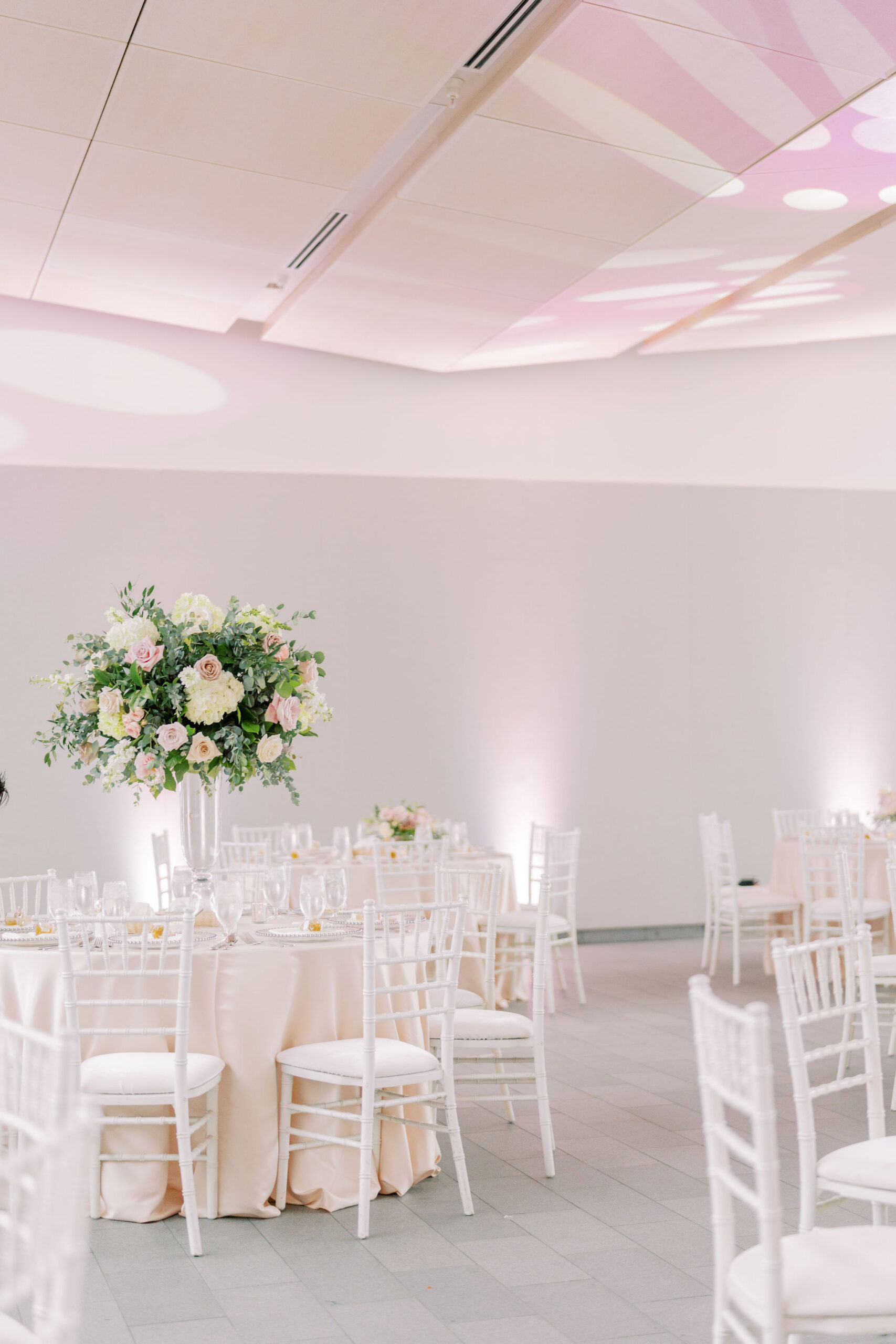 Reception details at garden wedding in Houston