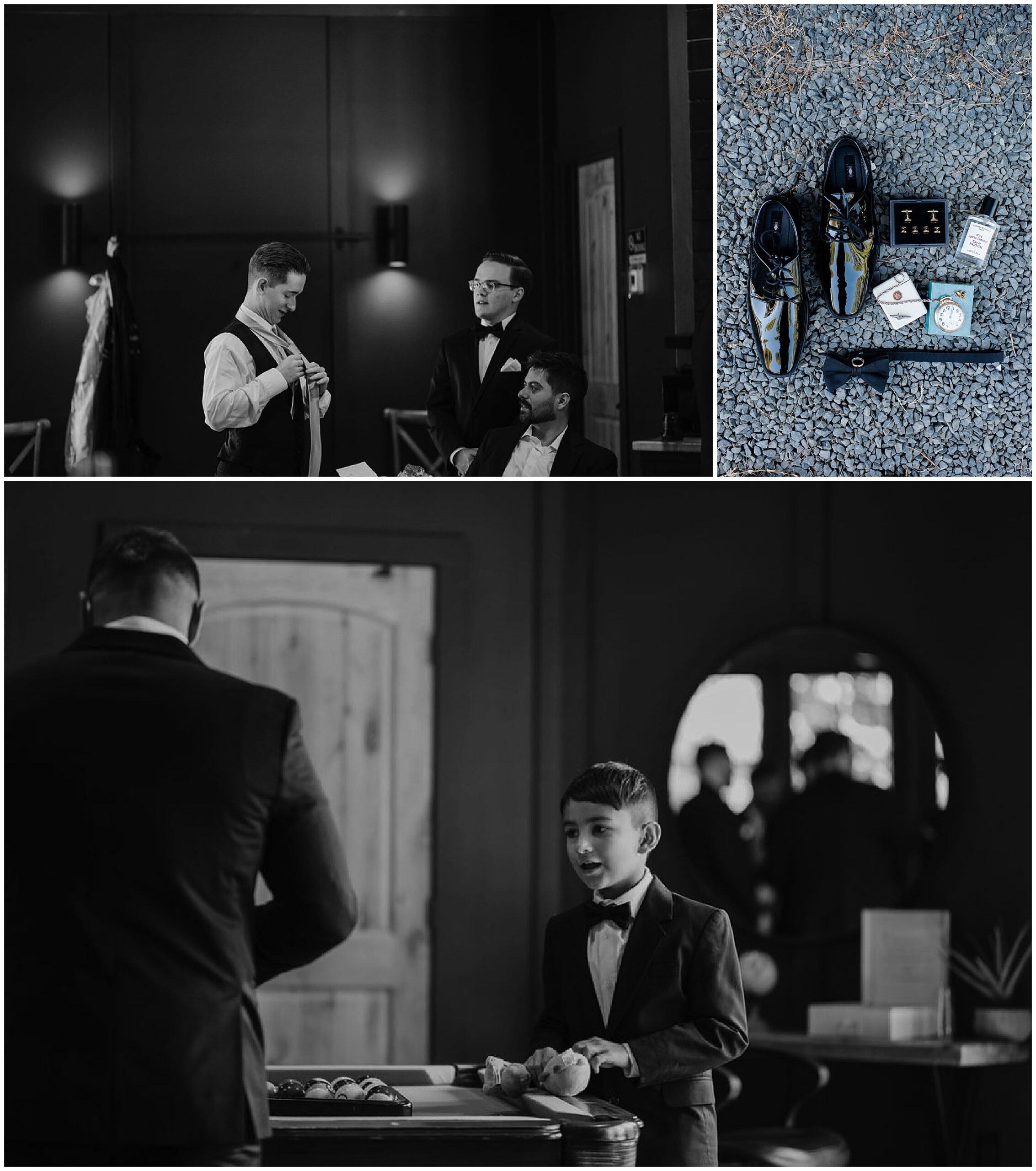 Groom getting ready details