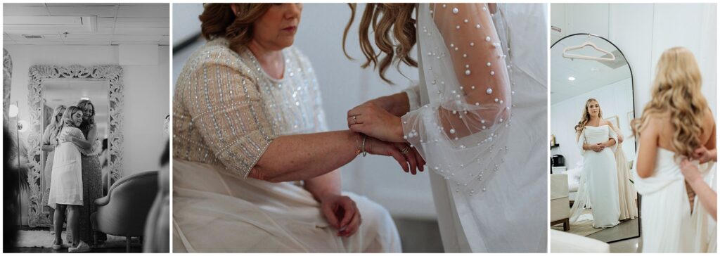 Bride getting ready 