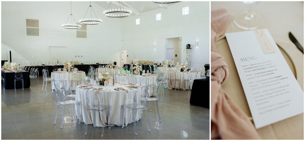 reception details addison woods wedding