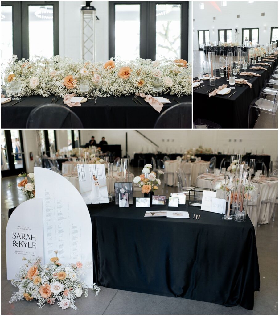 reception table