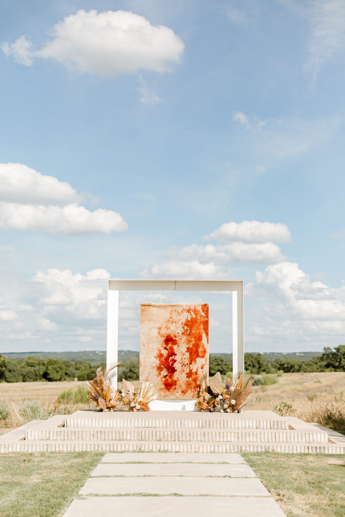 the prospect house ceremony Texas hill country