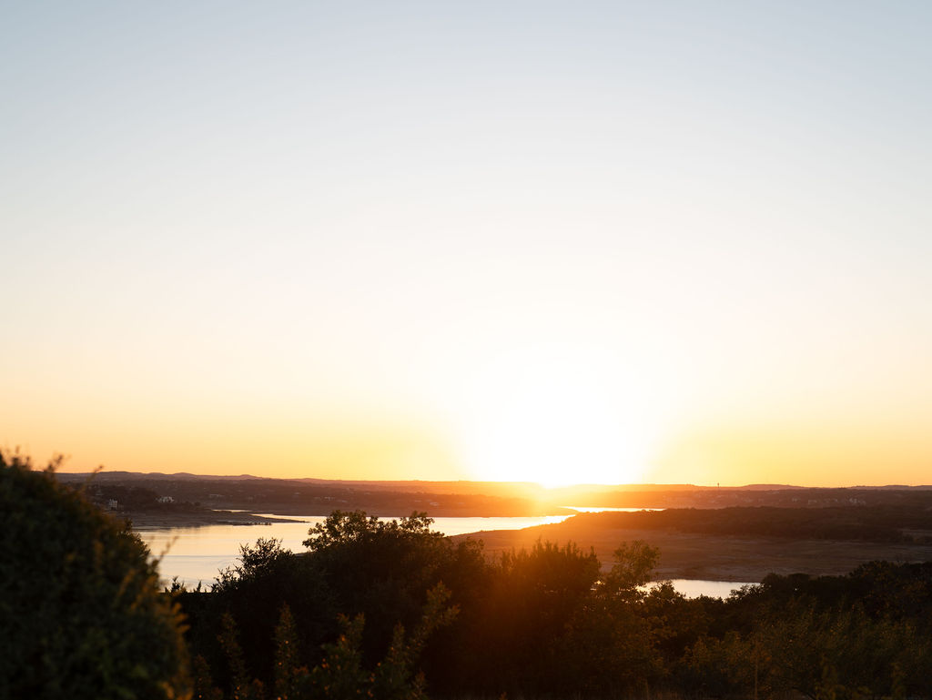 Sweeping view from a texas wedding