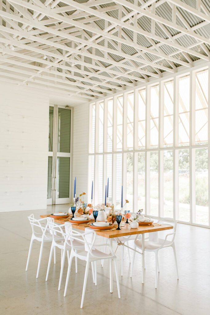 Modern architectural wedding venue The Prospect House interior